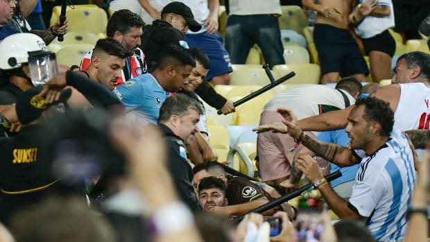 El partido clasificatorio para el Mundial de la Conmebol entre Brasil y Argentina